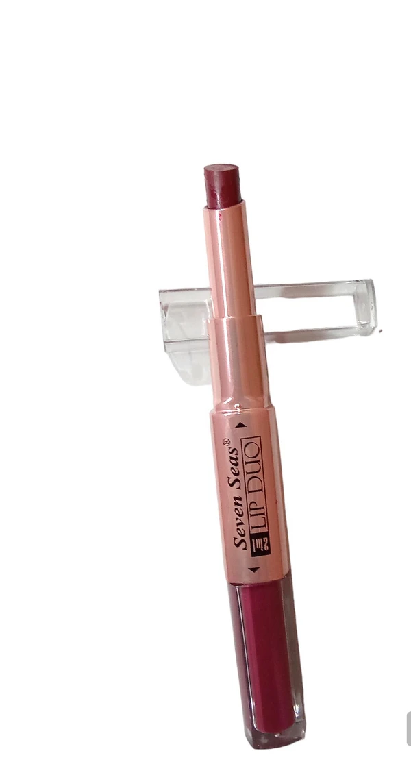 Seven Seas Pro Beauty Two In One Lipstick +Liquid Lipstick  - Brown