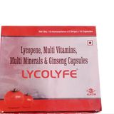 LYCOLYFE Lycopene, Multi Vitamins, Multi Minerals & Ginseng Capsules - Red