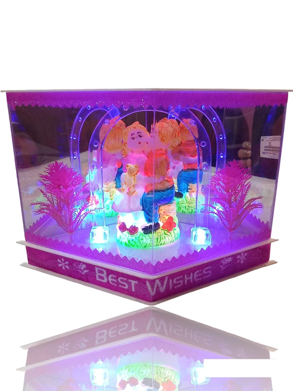 SKB Awesome Craft Romantic Love Lighting Couple Effect Handicraft Showpiece Gift Item 