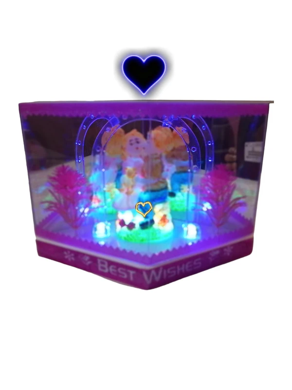 SKB Awesome Craft Romantic Love Lighting Couple Effect Handicraft Showpiece Gift Item 