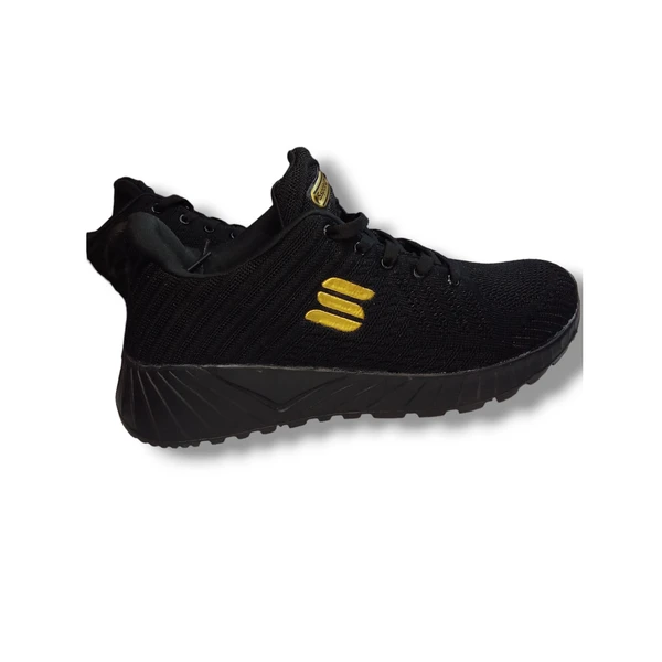 SSPOT ON  Full Black Shoes For Men's , Boy's, Running Shoes, Walking shoes, Sports Shoes,Gym Shoes, - Black, 7, Shoes