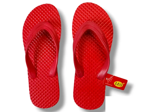 LEO LITE  LEOLITE Performance With Comfort Red Color  - Red, 8, Slippers