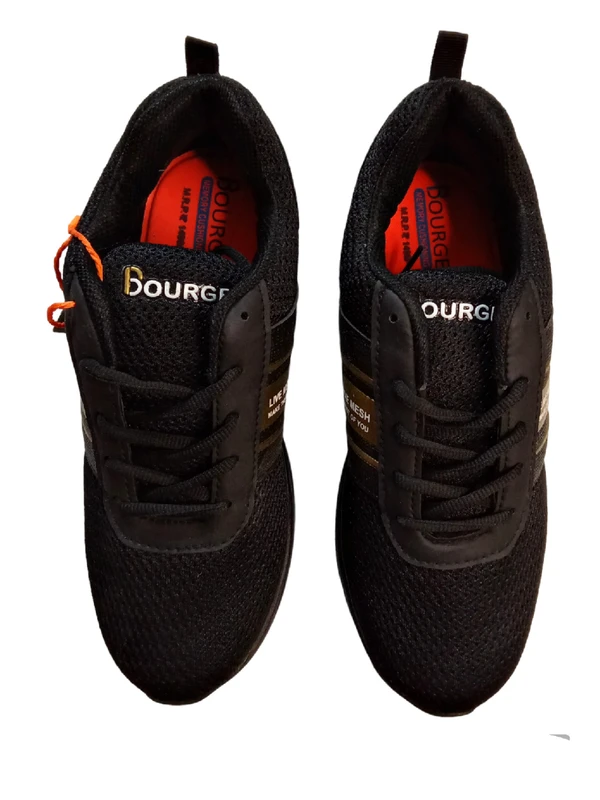 Bourge  BOURGE WALKING Outdoor / Sports/ Running Shoes For Men  - Black, Shoes, 7 -8