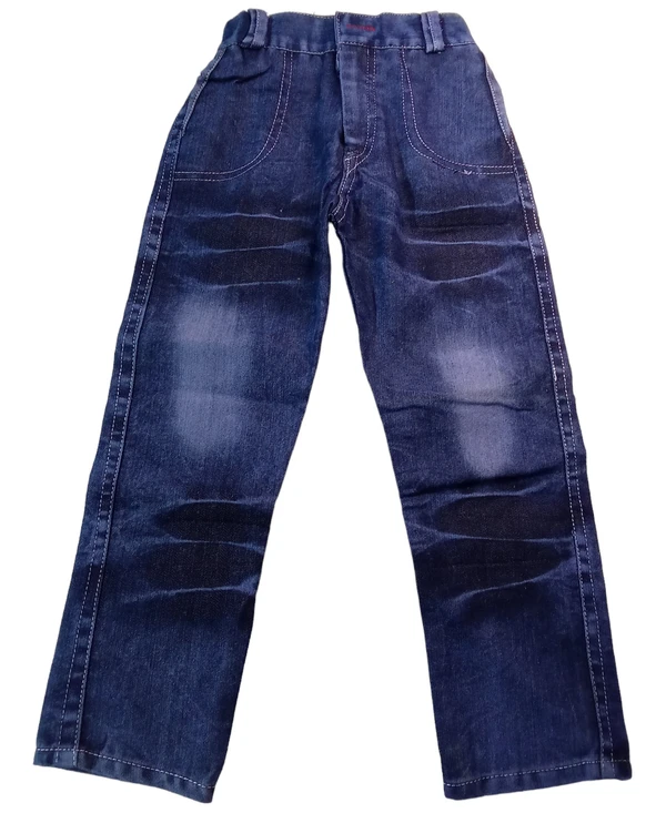 Skb Stylish Jeans & Shirt & Jeans For Kid's Solid Blue Classic Color  - Pigment Indigo, Free, Shirt Jeans