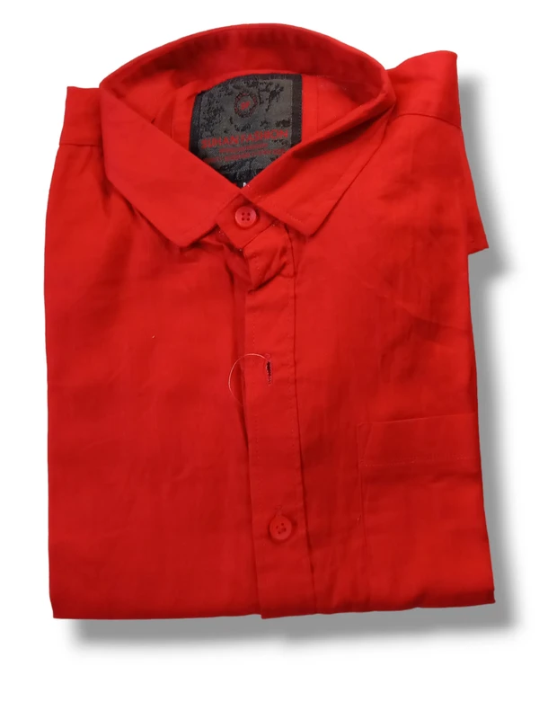 Butterfly Red Shirt For Men's, Boys Stylish & Classic  - Red, M, Shirt