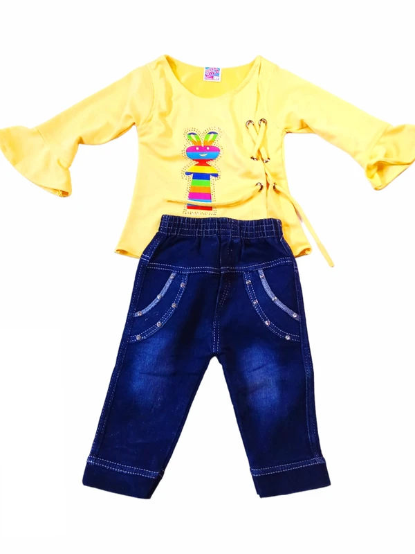 Skb Stylish Kids Wear Dress for Baby Boy Yellow And solid BlueLook