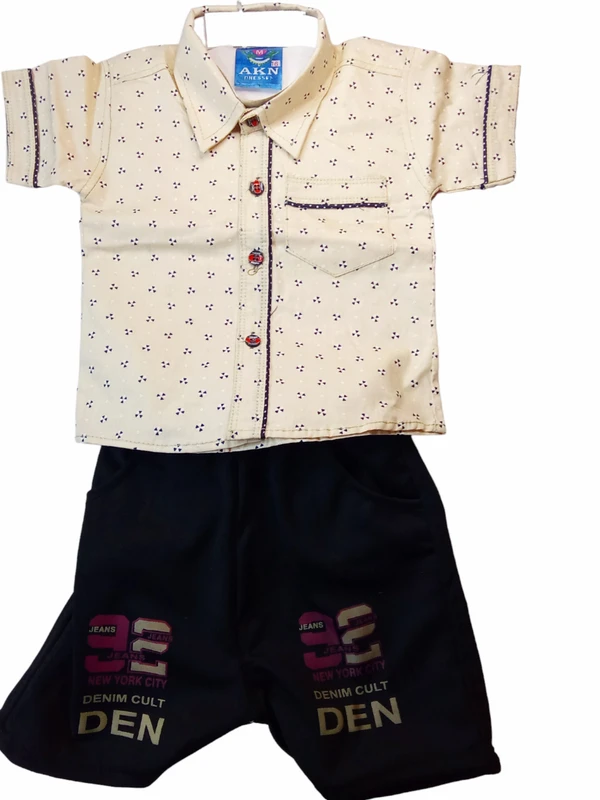 Skb Kids Wear Shirt And Shorty  - Salomie, Free, T Shirt