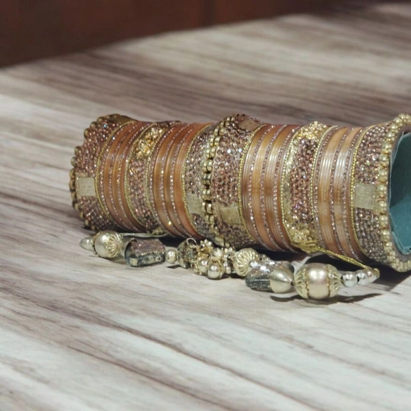 Skb Market Traditional Copper Bangles for Women, Stylish and Strong, Perfect for Weddings, Festivals, or Daily Wear, Easy to Match with Ethnic Outfits, Lightweight and Comfortable Jewelry - 2.4