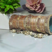 Skb Market Traditional Copper Bangles for Women, Stylish and Strong, Perfect for Weddings, Festivals, or Daily Wear, Easy to Match with Ethnic Outfits, Lightweight and Comfortable Jewelry - 2.6