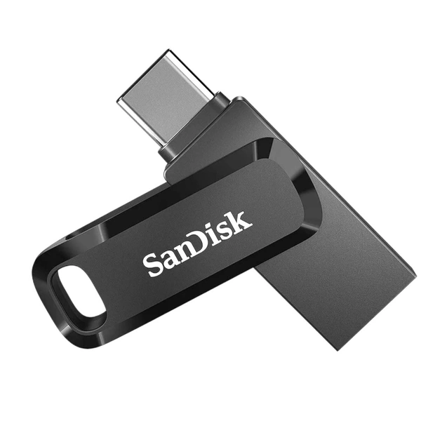 SanDisk Ultra Dual Drive Go Type-C 64GB, OTG, Upto 400MB/S,usb3.2_gen_1 Pendrive, Black, 5Y Warranty (SDDDC3-128G-I46PD) - 128GB
