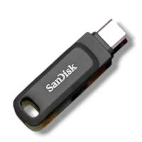 SanDisk Ultra Dual Drive Go Type-C 64GB, OTG, Upto 400MB/S,usb3.2_gen_1 Pendrive, Black, 5Y Warranty (SDDDC3-128G-I46PD) - 128GB