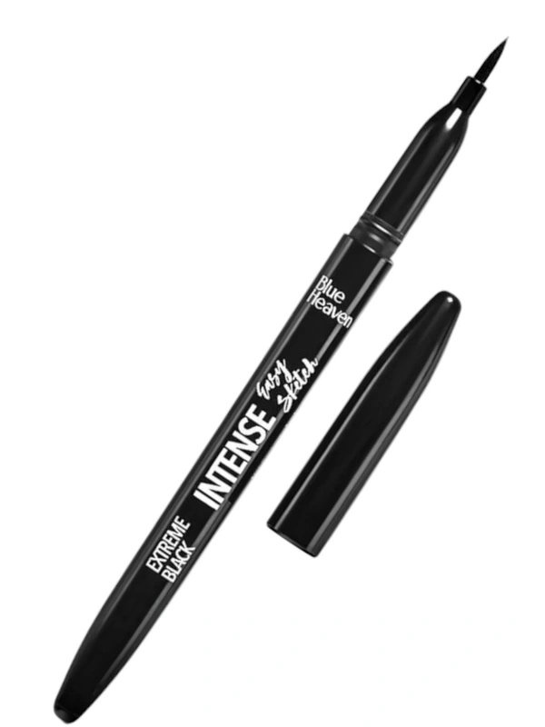 Blue Heaven Intense Eyeliner Easy Sketch, Matte Finish Black, 1ml