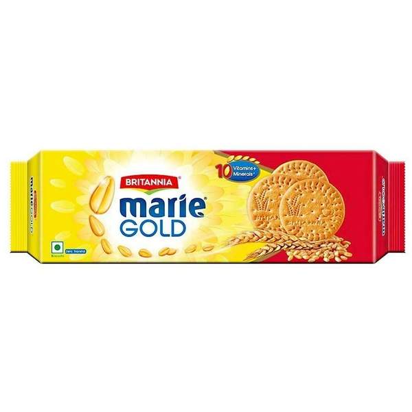 Britannia Marie Gold Biscuits 300 g - Britannia Biscuit 300 Gram, Golden Tainoi