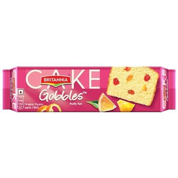 Britannia Gobbles Bar Cake - Fruity Fun, Soft & Fluffy Snack, 110 g - Wild Watermelon, Britannia Cake 🍰 110 Gram 😋
