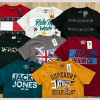 US Polo - Jack&Jones - Calvin Klein - Pepe Jeans Branded Round Neck Export Surplus T Shirts - M L XL XXL