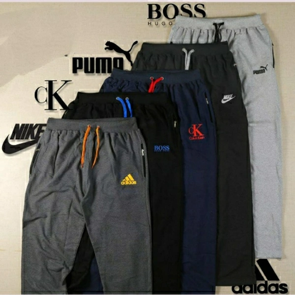 170 GSM, Fine Cotton Fabric Branded Track Pants