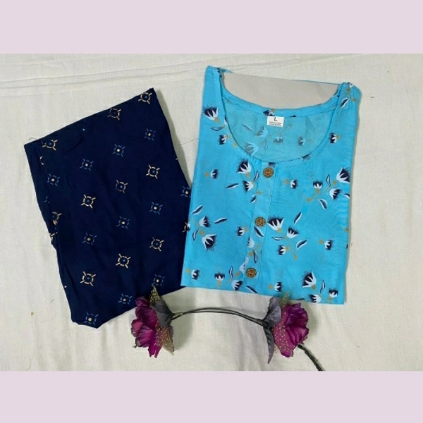 KKH Pure Rayon(140) Kurti Pallazo Set - M L XL XXL