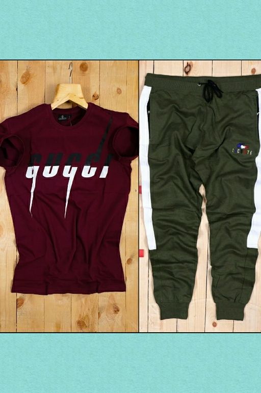 half sleeve t shirt and track combo