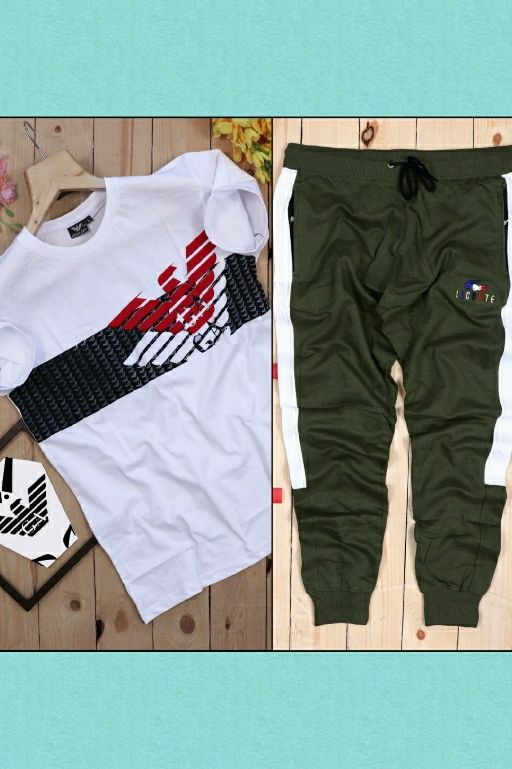 half sleeve t shirt and track combo