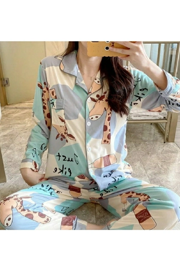 Imported **IMPORTEDNEW ARRIVALCARTON PRINT SHIRT STYLE NIGHT SUIT* - L. :  32 to 36 Xl : 34 38