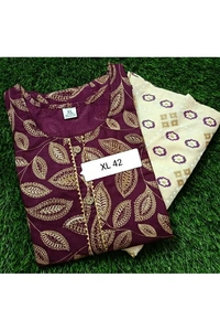 Boutique Design PURE RAYON(140) KURTHI PALLAZO SET  - Size - L XL XXL  size available.