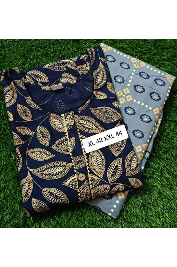 Boutique Design PURE RAYON(140) KURTHI PALLAZO SET  - Size - L XL XXL  size available.