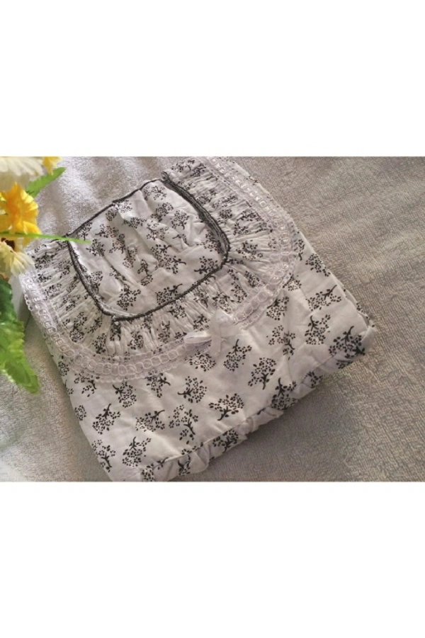 Boutique Design 💐Lucknow Soft Cotton Fabric Nighties - 💐Free size  - Chest size - 46 Length - 49