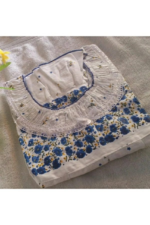 Boutique Design 💐Lucknow Soft Cotton Fabric Nighties - 💐Free size  - Chest size - 46 Length - 49