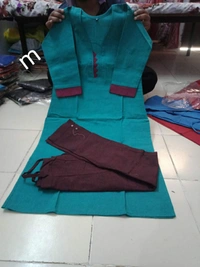Designer Dresses KADHI COTTON PRIMUM KURTHI PANT   SETS - As Shown on the Picture
