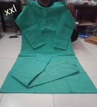 Designer Dresses KADHI COTTON PRIMUM KURTHI PANT   SETS - As Shown on the Picture