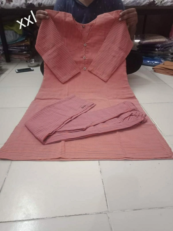 Designer Dresses KADHI COTTON PRIMUM KURTHI PANT   SETS - As Shown on the Picture