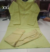 Designer Dresses KADHI COTTON PRIMUM KURTHI PANT   SETS - As Shown on the Picture