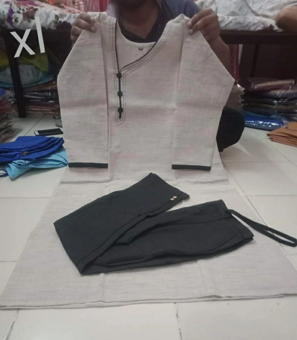 Designer Dresses KADHI COTTON PRIMUM KURTHI PANT   SETS - As Shown on the Picture