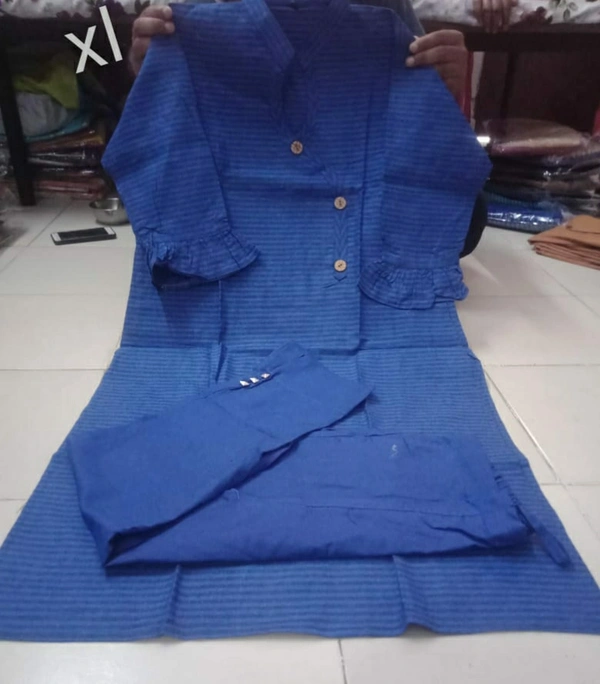 Designer Dresses KADHI COTTON PRIMUM KURTHI PANT   SETS - As Shown on the Picture