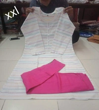 Designer Dresses KADHI COTTON PRIMUM KURTHI PANT   SETS - As Shown on the Picture