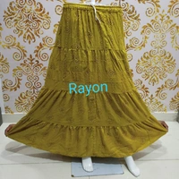 Boutique Girl's Shingle Printed Long Skirt* - Free Size