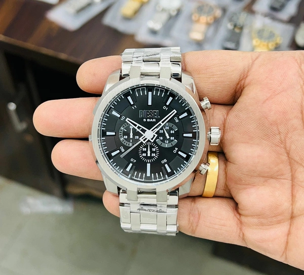 Diesel Split 5 Bar Japanese Quality Chronograph Machinery For Men