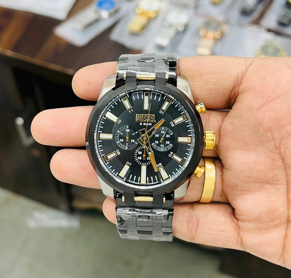 Diesel Split 5 Bar Japanese Quality Chronograph Machinery For Men