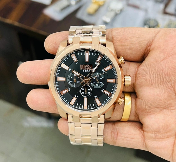 Diesel Split 5 Bar Japanese Quality Chronograph Machinery For Men