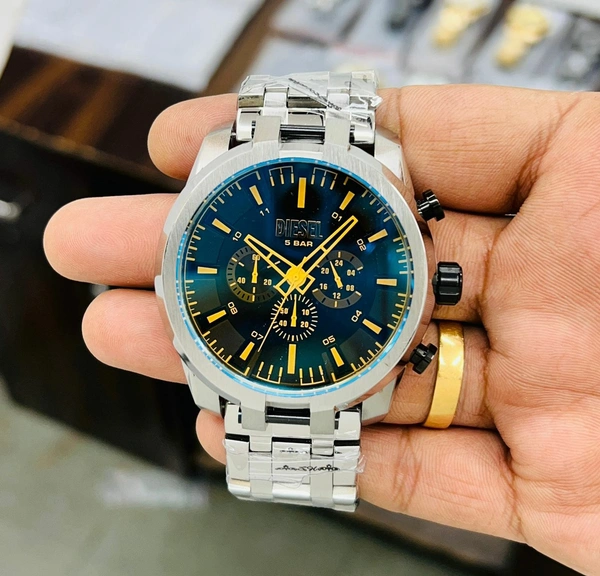 Diesel Split 5 Bar Japanese Quality Chronograph Machinery For Men