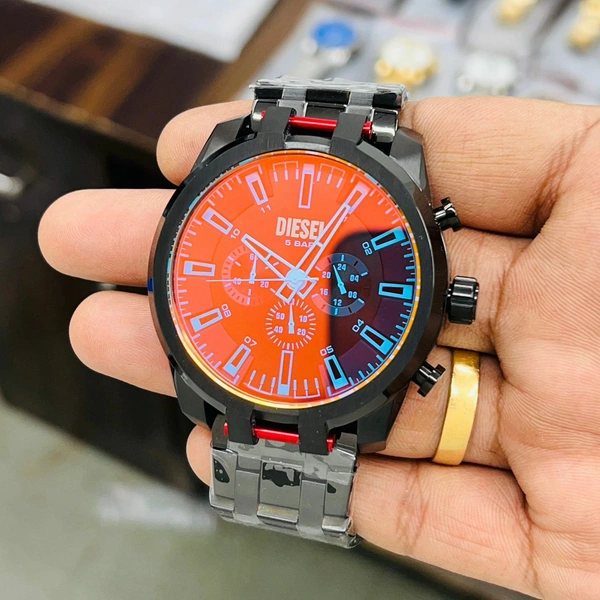 Diesel Split 5 Bar Japanese Quality Chronograph Machinery For Men