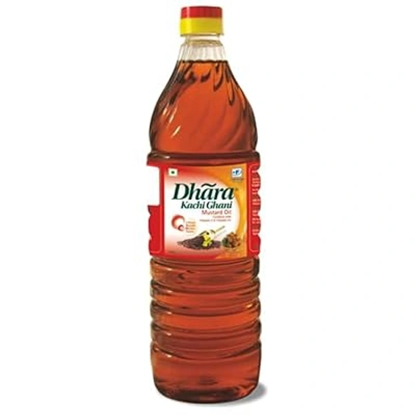 Dhara Kachi Ghani Mustard Oil 110₹ - 500 Ml. Bottle