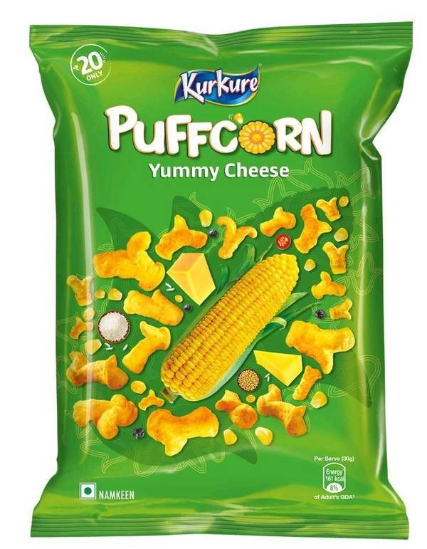 Kurkure Puffcorn Yummy Cheese - 52g.