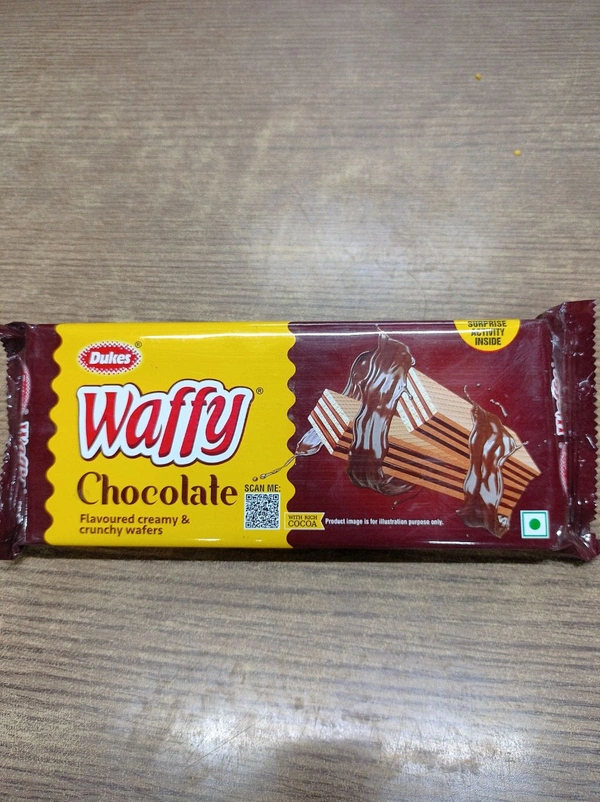 Dukes Waffy Chocolate  Flavour Wafers 60g.