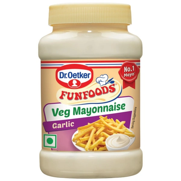 Dr.Oetker Funfoods Veg Mayonnaise Garlic 250g.