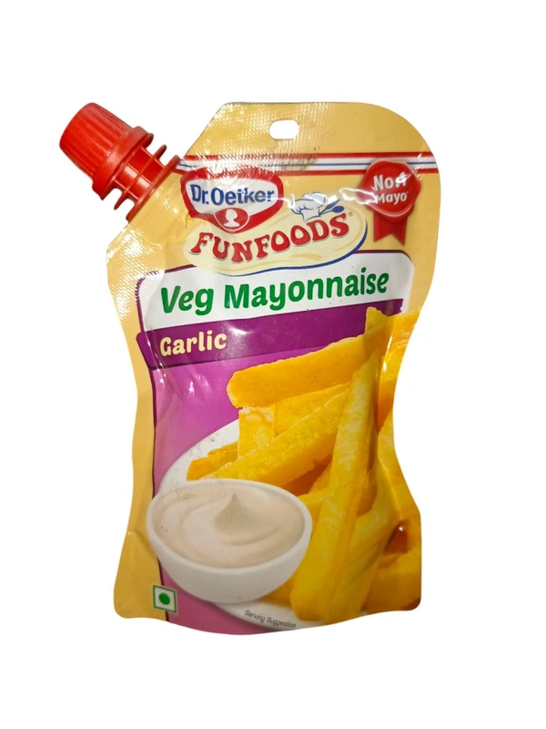 Dr.Oetker Funfoods Veg Mayonnaise Garlic 100g.