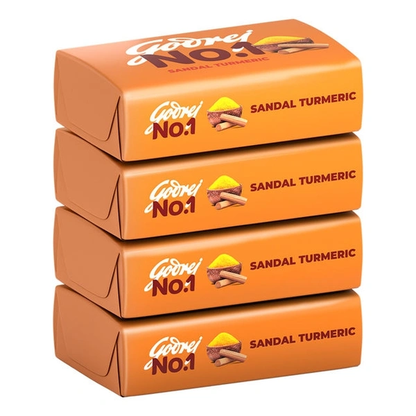 Godrej No.1 Sandal Turmeric 40₹ - 4units × 53g.