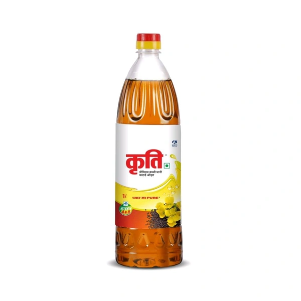 Kriti  Kachi Ghani mustard oil 45₹ - 200 Ml.
