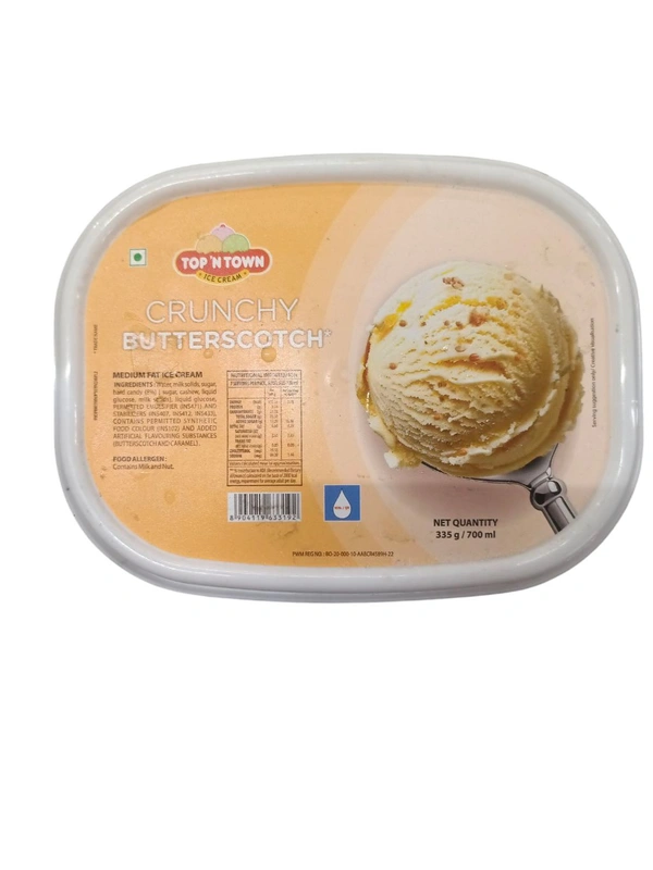 Top'town Crunchy Butterscotch Tub - 335g./700ml.