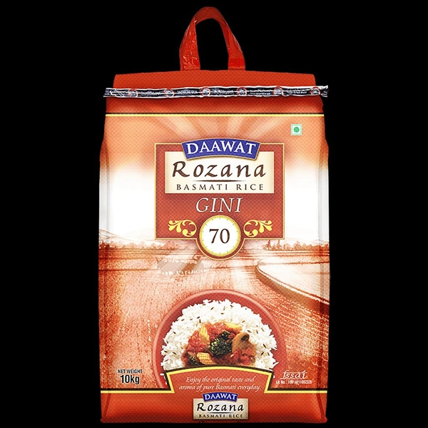 Dawat Rozana Gini 70 Basmati Rice - 10Kg 